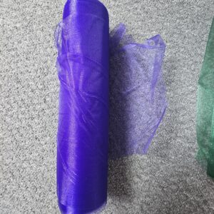 Purple organzer mesh 29cm x 1m